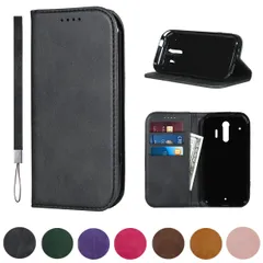 らくらくスマートフォン me F-01L ケース docomo らくらくスマートフォン F-42A ケース 通用 高質PUレザー カバー fujitsu 手帳型 カバー 財布 内蔵マグネット 携帯カバー カードポケット カード入れ スタンド機能 シンプル スプ