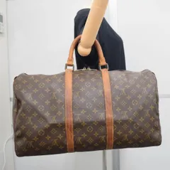 【美品】 ルイヴィトン キーポル50 モノグラム 大容量 ボストンバッグ 旅行バッグ Auth Louis Vuitton Keepall Bandouliere 50 Boston Bag Monogram M41426 LV 49077