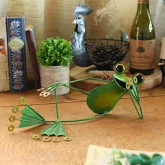 カエル　ブリキ　置物 piglet_508206