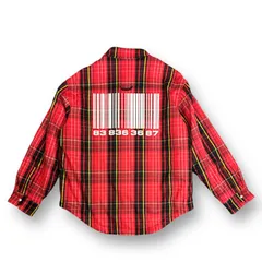 VTMNTS BIG BARCODE FLANNEL バーコードフランネルシャツ VTMNTS BIG BARCODE FLANNEL バーコードフランネルシャツ