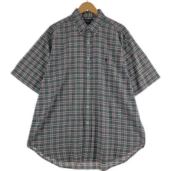 古着 ラルフローレン Ralph Lauren BLAKE 半袖 ボタンダウン チェックシャツ メンズXL相当/eaa560453