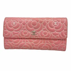 ★未使用★　CHANEL シャネル　カメリア　長財布 ピンク　ヴィンテージ CHANEL シャネル ラウンドファスナー長財布 カメリア レザー