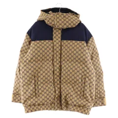 GUCCI (グッチ) 22AW GGキャンバスグース ダウンジャケット 715535 ベージュのサムネイル