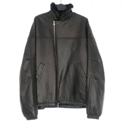 イサムカタヤマバックラッシュ ISAMU KATAYAMA BACKLASH シープスキン ムートンライダースジャケット ブルゾン F ブラック 黒 2071-01のサムネイル