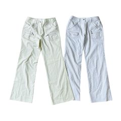 【お買い得です】マンシングウェアレディース　 Sサイズ　ゴルフパンツ　イエロー　グレー　ストレッチ　２点まとめ売り