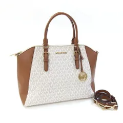  マイケルコース 2WAYハンドバッグ ブラウン PVC