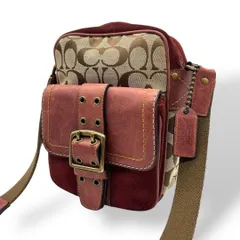 良品 764 コーチ ソーホー ショルダーバッグ フラップ シグネチャー