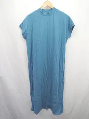 ◇ ⊂ coen コーエン COTTON USA 半袖 ロング ワンピース サイズM ブルー系 レディース E  【1506300024627】