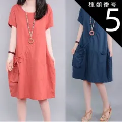 種類5：ブルー/M ワンピース デート フレアワンピース ワンピドレス 膝丈 ひざ丈 膝下 ミモレ ミモレ丈 ミディアム丈 袖あり 半袖 5分袖 五分袖 ボリューム袖 フレアスリーブ フレンチスリーブ ラウンドネック クルーネック 襟なし フレア セミフレア 