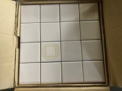 【訳あり　タイル１ケース(25枚入)】陶器質内装ユニットタイル　ダンドーデザインタイル　ムーンスター　25Cユニット　MSO-36 2G