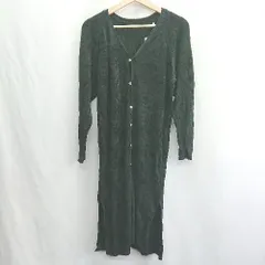 ◇ ⊇ ◎ ●未使用● ROPE' ロぺ ロング 長袖 カーディガン サイズ38 ブラック レディース E  【1502200002970】