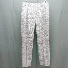 ◇ INED ウェストゴム タック スリム テーパード チェック柄 スラックス パンツ 13号 グレー系 レディース E  【1304050038167】
