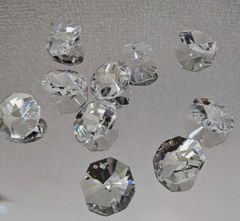【送料無料】★シャンデリア補修★カスタムパーツ・ガラスビーズ22mm２穴 10個