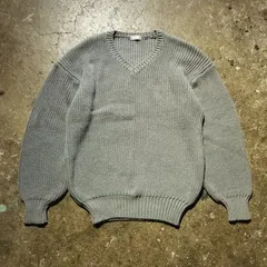 HOMME COMME des GARCONS 80s Vネック ローゲージニット セーター 1980s デカオム コムデギャルソンオムのサムネイル