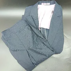 ◇ ⊇ LES MUES 膝丈 S スーツ セットアップ 上下 サイズ9 ネイビー系 レディース E  【1412260039987】