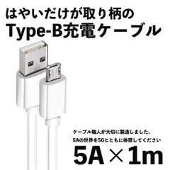 スマホ Type-B ケーブル 充電ケーブル USB アンドロイド 1m 充電器