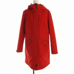 エーグル AIGLE GORE-TEX ブルゾン ジャンパー ジャケット ロング 裏地キルティング フード フーディー 36 S 赤 レッド /ROのサムネイル