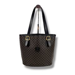 極美品✨セリーヌ 黒マカダム ブラゾン トリトンフ トートバッグ 