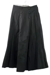 M jouetie ジュエティ フレアスカート サイズM ブラック フロントボタン ウエストバックゴム コットン100％ 美シルエット 前面にあしらわれた6つのボタンが目を引くクラシックなディテール♪ 上品でありながら、個性を演出するアクセントに!! S279