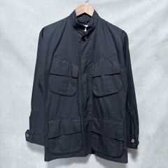 Basisbroek バーシスブルック PERK コットンシルク ジャングルファティーグ ミリタリー ジャケット size.2 (M) ブラック B-104
