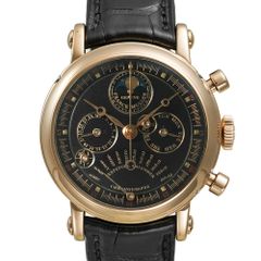 フランクミュラー ラウンド パーペチュアルカレンダー レトログラード クロノグラフ 国内正規品 Ref.7000QPE36 中古品 メンズ 腕時計