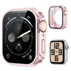 【人気商品】11/10/9/8/7/SE3/SE2/SE/6/5/4 Series カバー カバー watch apple 高感度 指紋防止 高透過率 耐衝撃 1デザイン (40mmローズゴールド) in アップルウォッチ保護ケース+防水ゴムリング+背面ケース