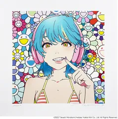smile_01 w M.F mebae 版画 村上隆