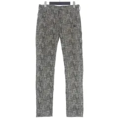 ニコルクラブフォーメン NICOLE CLUB FOR MEN NICOLE SPORTS アラカルトテキスタイル デザインパンツ スラックス 44 ブラック/ホワイト 黒 白 4164-5131