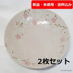 【特価品】陶器 中皿 2枚セット 桜 日本製　パスタ・カレーでも