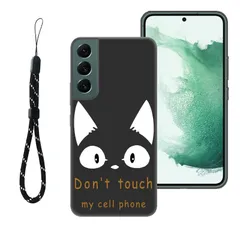 RuiMi for Galaxy S22 SCG13 用のケース for Galaxy S22 SC-51C / SCG13 用のカバー 薄型 軽量化 猫ねこ通 かわいい 指紋防止 落下防止 耐衝撃 汚れに強い 水洗いできます全面的に保護するカバ