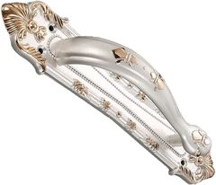 Life System 取っ手 アンティーク キャビネット引き出しドアハンドル プルハンドル プルノブ ドア取っ手 簡単取り付け ネジ付き D008( ホワイト)