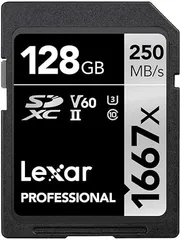 ブラック///ホワイト Lexar レキサープロフェッショナル1667×128GB