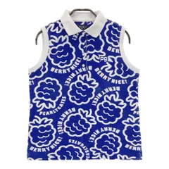 サイズ：1 PEARLY GATES パーリーゲイツ  ノースリーブ ポロシャツ 総柄 ブルー系 [240101248280]# ゴルフウェア レディース ストスト