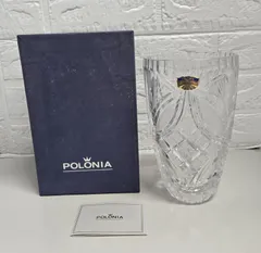POLONIA ポロニア 緑色 クリスタルガラス フラワーベース 花瓶 POLONIA ポロニア 緑色 クリスタルガラス フラワーベース 花瓶