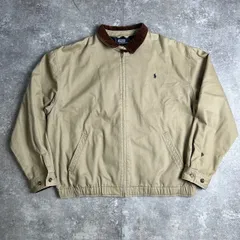 Polo by Ralph Lauren ポロラルフローレン 90's コーデュロイ襟 ドリズラージャケット スイングトップ スモールポニー