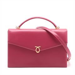 極美品 フェンディ ズッカ キャンバス レザー ショルダーバッグ 肩掛け  