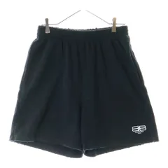 BALENCIAGA バレンシアガ ブラックショートパンツ ユニセックス新品同様 BALENCIAGA バレンシアガ ブラックショートパンツ ユニセックス