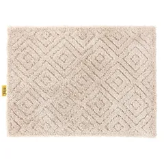【迅速発送】オカ(OKA) 乾度良好ピュール バスマット 約45cm×60cm グレーベージュ (お風呂マット 大判 浴室 おしゃれ 洗面所 足ふきマット 抗菌 防臭 吸水 速乾 洗える)