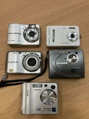 【EL6】富士フィルム　FINEPIX4500　他　オリンパス　FIJIFILM等　デジカメ　5点セット　MK10558