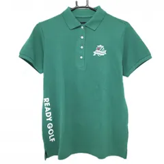 【新品】パーリーゲイツ 半袖ポロシャツ グリーン ロゴ刺しゅう 日本製 レディース 2(L) ゴルフウェア PEARLY GATES