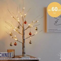 【60cm】白樺風ブランチツリー クリスマスツリーXmas おしゃれインテリア