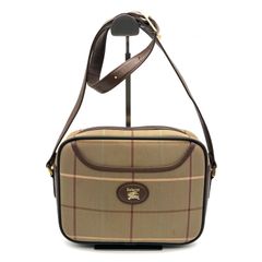 A0716-6-3 Burberrys バーバリー ショルダーバッグ バッグ ノバチェック ブラウン H19.5㎝ W25.5㎝ D7.5㎝