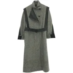 STELLA McCARTNEY ステラ マッカートニー 19AW レザーコンビロングコート 593029 SNB52 グレー 40のサムネイル