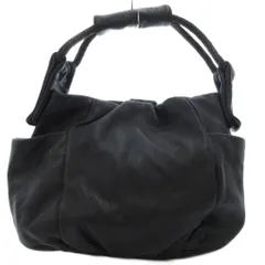 サザビー SAZABY ハンドバッグ 手提げカバン タッセル レザー 皮革 黒 ブラック /BS ■GY99