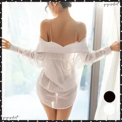 送料無料 セクシーランジェリー シャツワンピース夏ベビードール Tバックショーツ2点セット 超過激 エロ下着 ゆったり シースルーコスプレ 大人可愛いネグリジェ 透け透けナイトウェア春夏秋 女性用 勝負下着 お泊まり デート