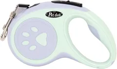 Queen-b 犬 リード 伸縮 巻取り式 自動 ワンタッチ 操作簡単 握りやすい 5m 調整可能 ロック機能付き 軽量 伸びる お散歩 牽引 ペット用品 犬用 小型犬 中型犬(グリーン)