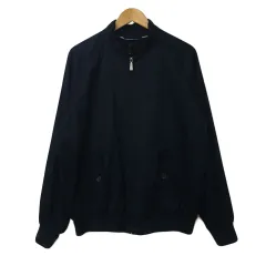ブルックスブラザーズ BROOKS BROTHERS 346 ジャケット ブルゾン スタンドカラー ジップアップ 無地 長袖 L 紺 ネイビー