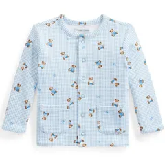 【新品】ラルフローレン ギンガムベア リバーシブルカーディガン