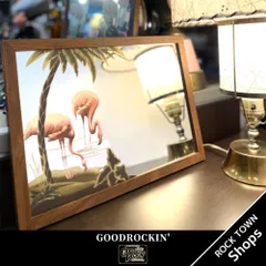 ウォールデコスモールミラー フラミンゴ GOOD ROCKIN' ロカビリーファッション