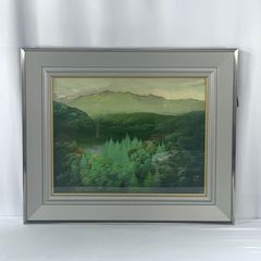 油絵 朝の情景 上條真三留 - メルカリ